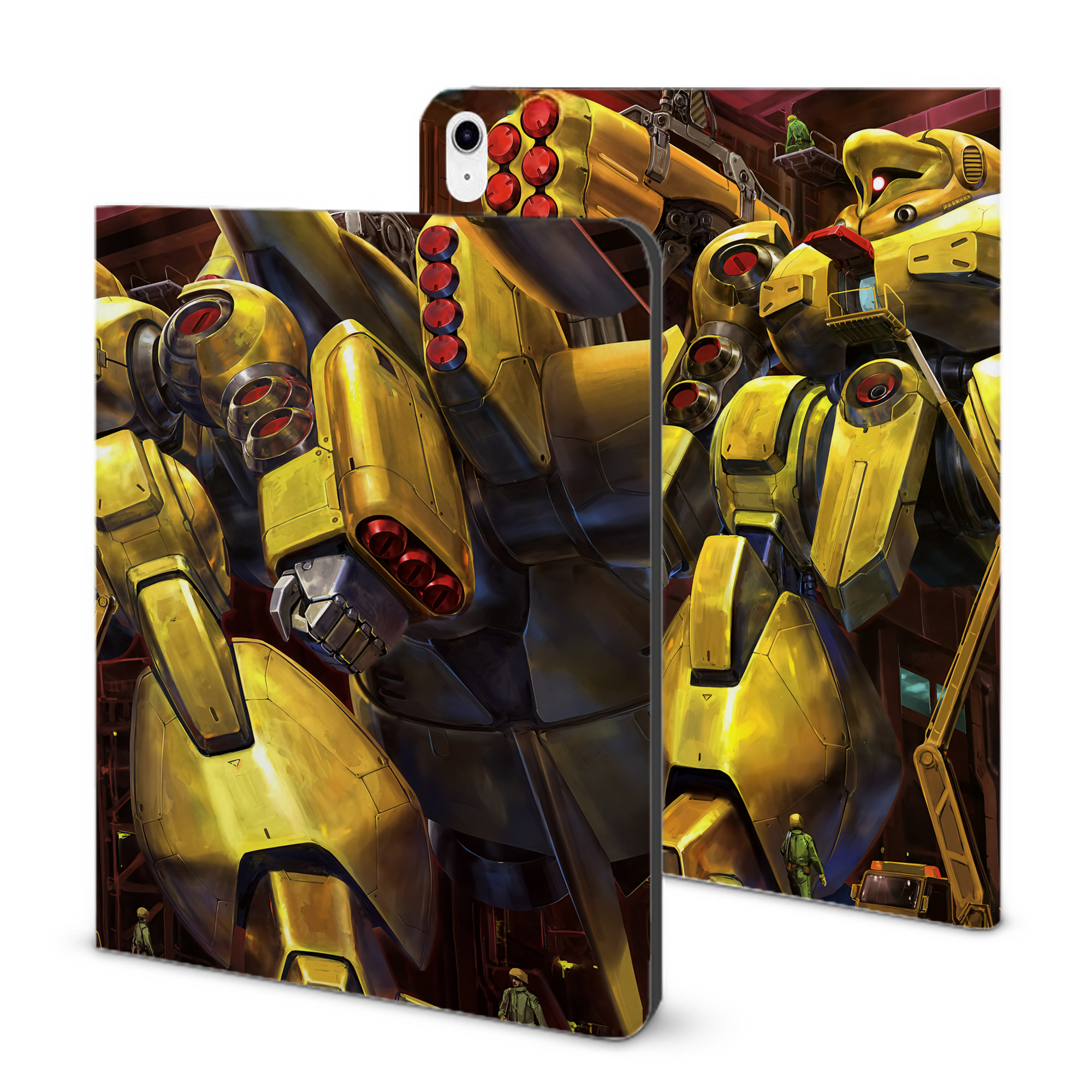 （画像用） 機動戦士ガンダム Mobile Suit Gundam IPad ケース ブック型 PUレザー TPU 耐衝撃 軽量 薄型 ペン収納なし 全面保護 IPad 各モデル対応